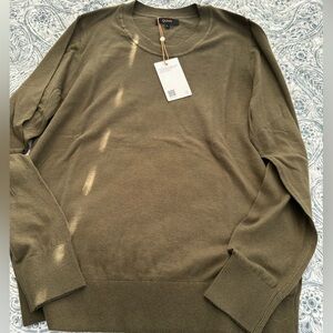 Quince Khaki Knit Top